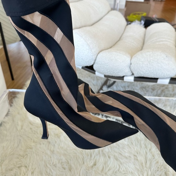 JIMMY CHOO X MUGLER sock ankle boots limited edition - Picture 3 of 7